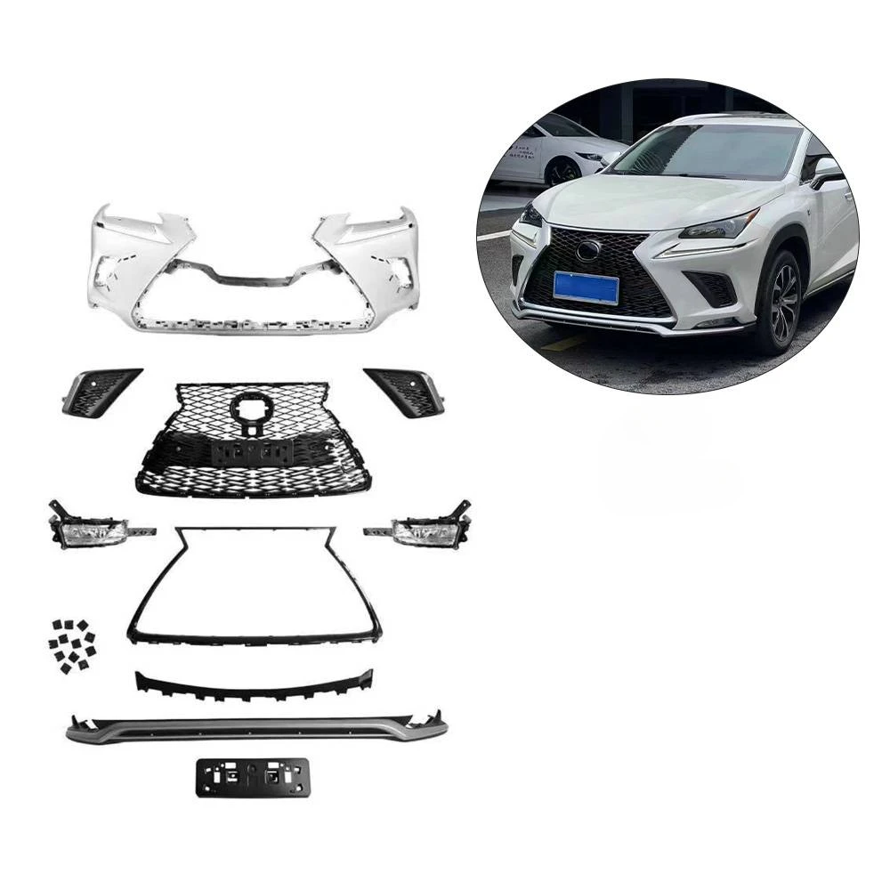 

High Quality Kit for Lexus NX NX200 NX200t 2015-2017 Upgraded F-sports Front Bumper Body Kit with F-sports Grille