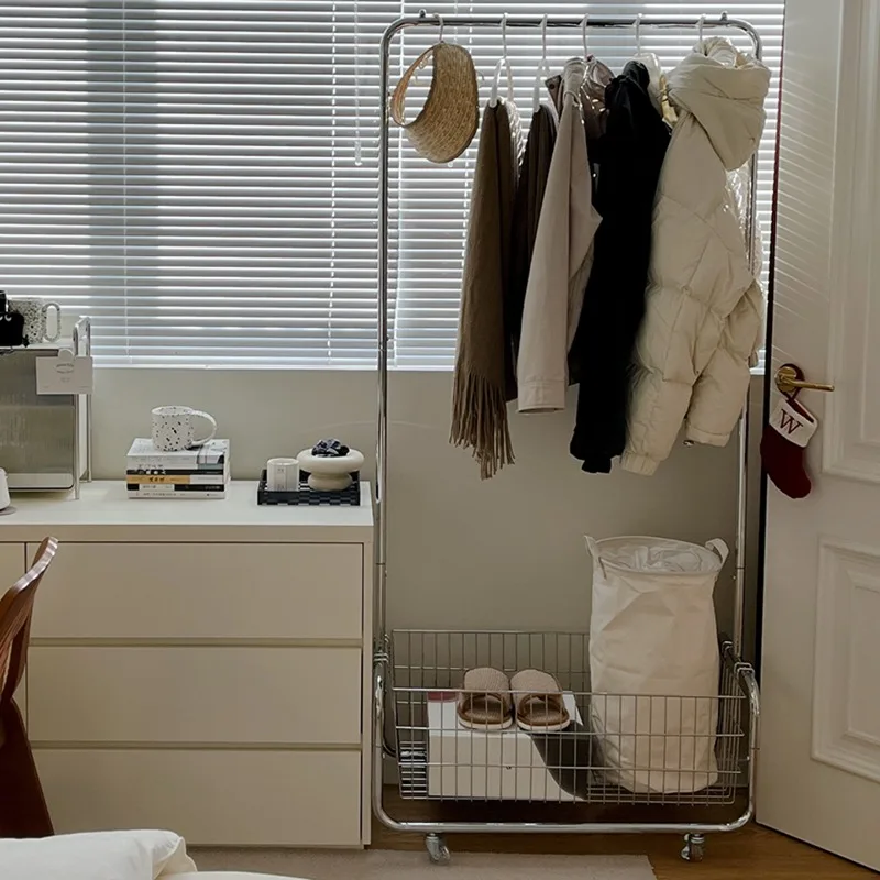 

Metal Luxury Coat Racks Storage Standing Clothes Organizer Open Space Saving Bedroom Coat Racks Modern Perchero Home Furniture