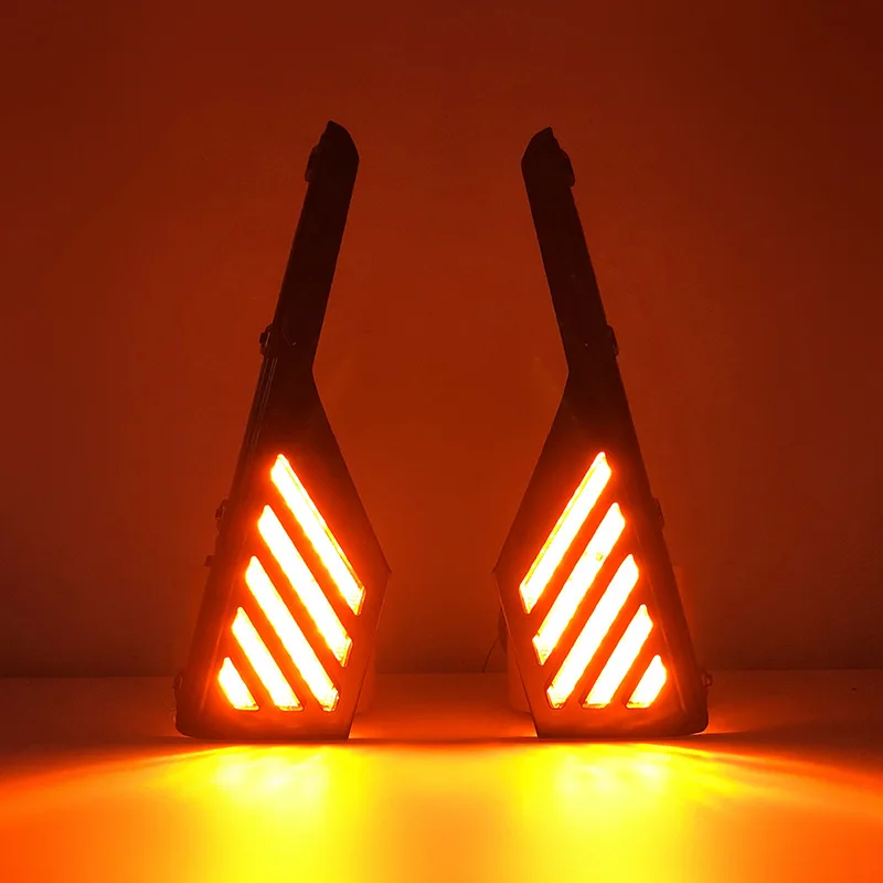 DRL for Changan NEVO Qiyuan A05 2024 2025 Car Led Daytime Running Lights Modified Special Yellow Streamer Steering 12V Daylights view 4