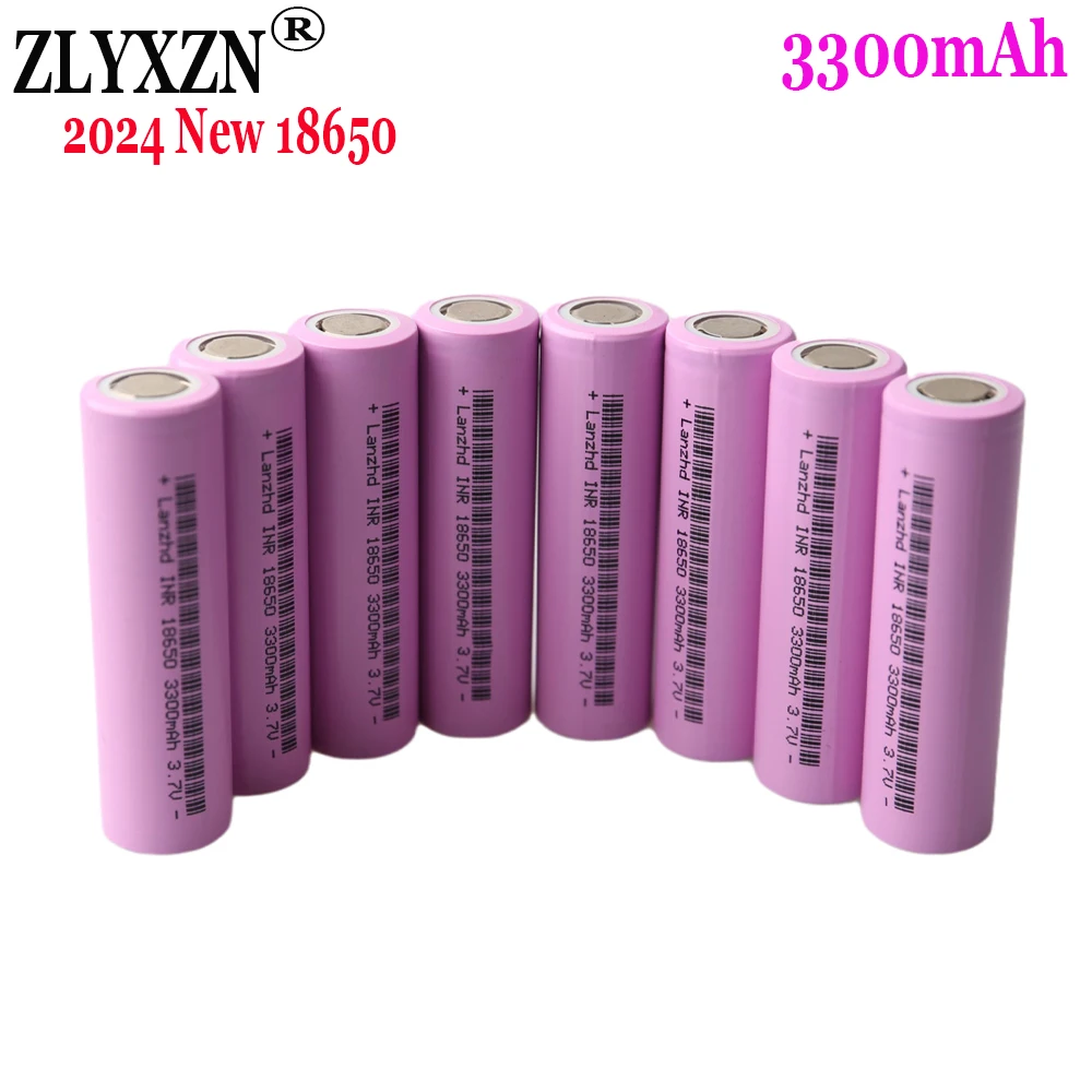 2024 NEW 5-40PCS 3.7V 18650 Rechargeable Battery 3300mAh 17A Li ion batteries For Bicycle Flashlight Mobile computer battery