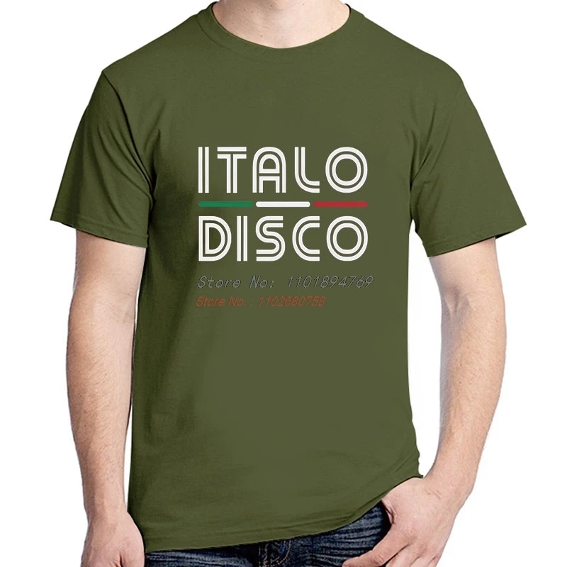 Italo Disco Fashion Harajuku Graphic T Shirt Summer Cotton O-Neck Short Sleeve T-Shirts High Quality Streetwear Men's Clothing