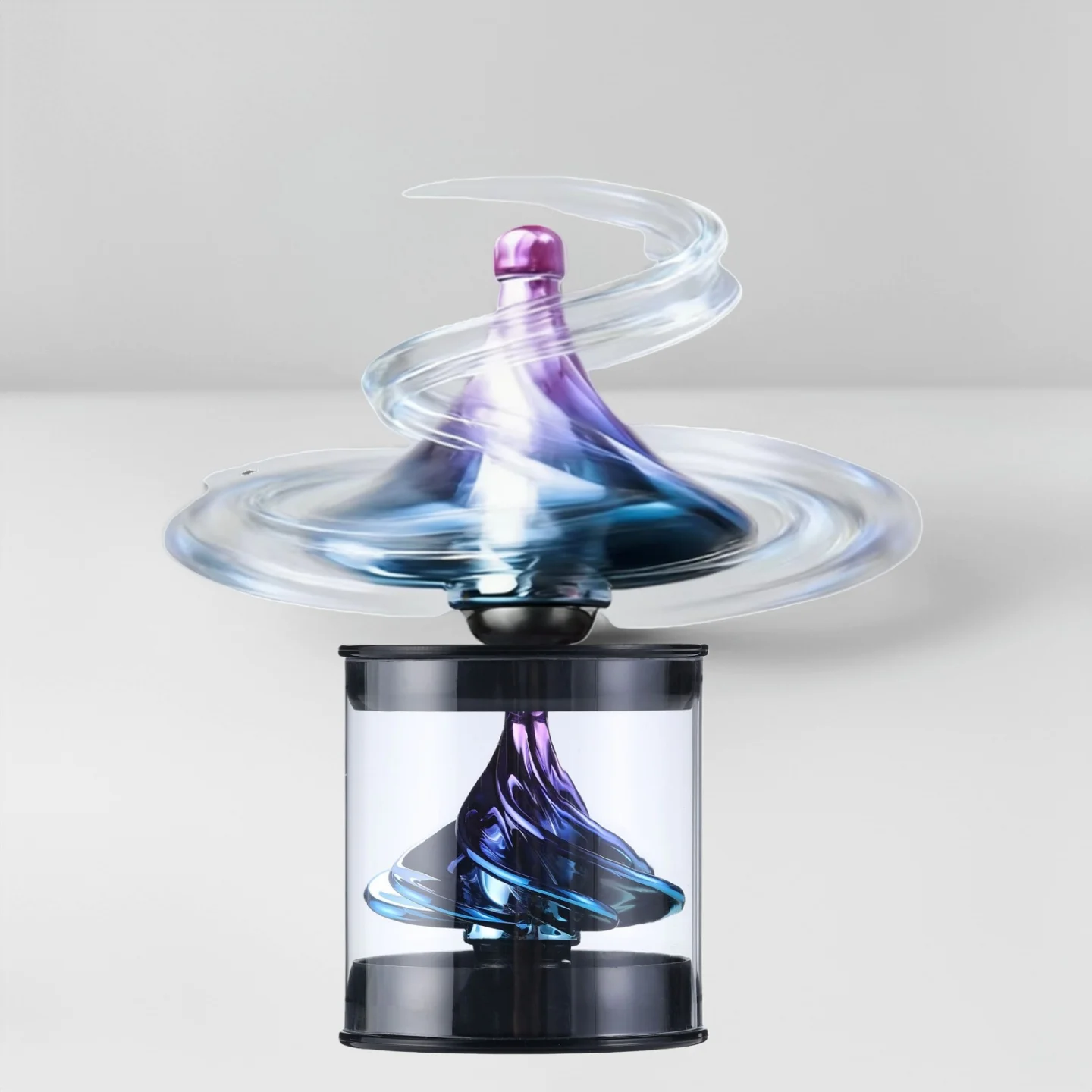 Wind Powered Gyro Decompression Toy  Colorful Wind Blown Gyro Fidget  Adult Desk Top Stress Relief Toys For Birthday Xmas Gift