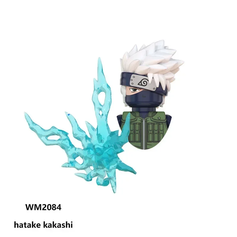 WM6105 Hatake kakashi Uchiha obito Uzumaki naruto Uchiha sasuke Kakuzu Pein Bloco de construção brinquedo de aniversário de menino