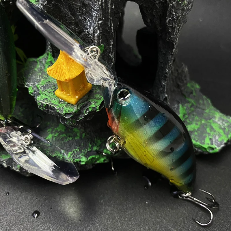 

18g 70mm Wholesale Crankbait Topwater Pesca Wobbler Sea Bass Artificial Hard Baits Big Lips Minnow Swimbait Fishing Equipment