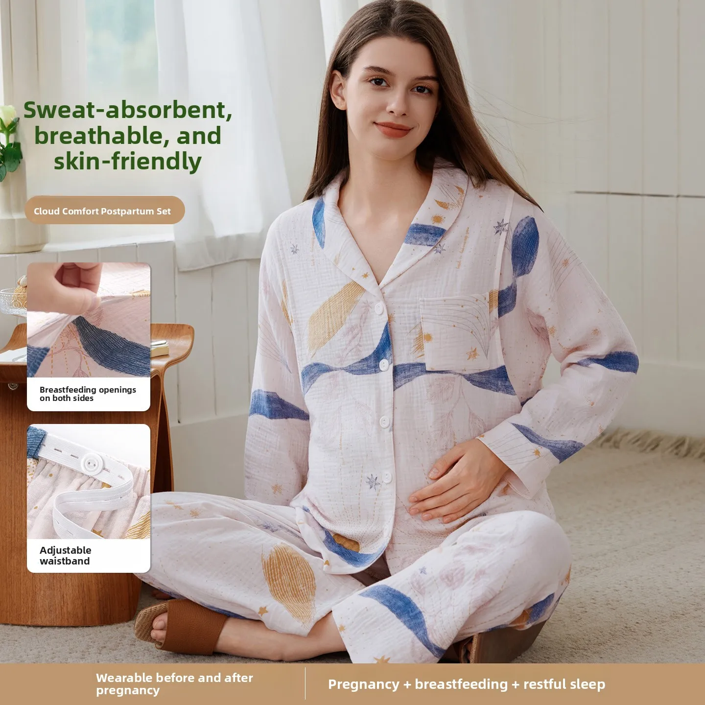 ropa-de-dormir-de-verano-para-maternidad-ropa-de-casa-de-algodon-puro-para-mujeres-lactantes-ropa-posparto-uso-estacional