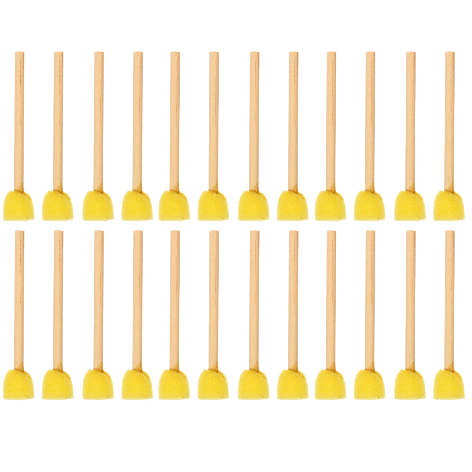 

100pcs Wooden Handle Paint Brushes Round Sponge for Kids 1 5cm DIY Craft Home Decoration Painting Tools Soft Sponges