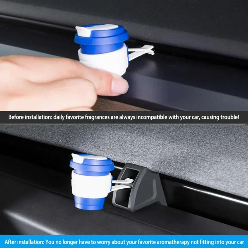 Clip de aromaterapia para salida de aire para Tesla Model Y Juniper 2025 Model 3 Highland 2024 2025, soporte de ambientador de silicona para coche, piezas de coche