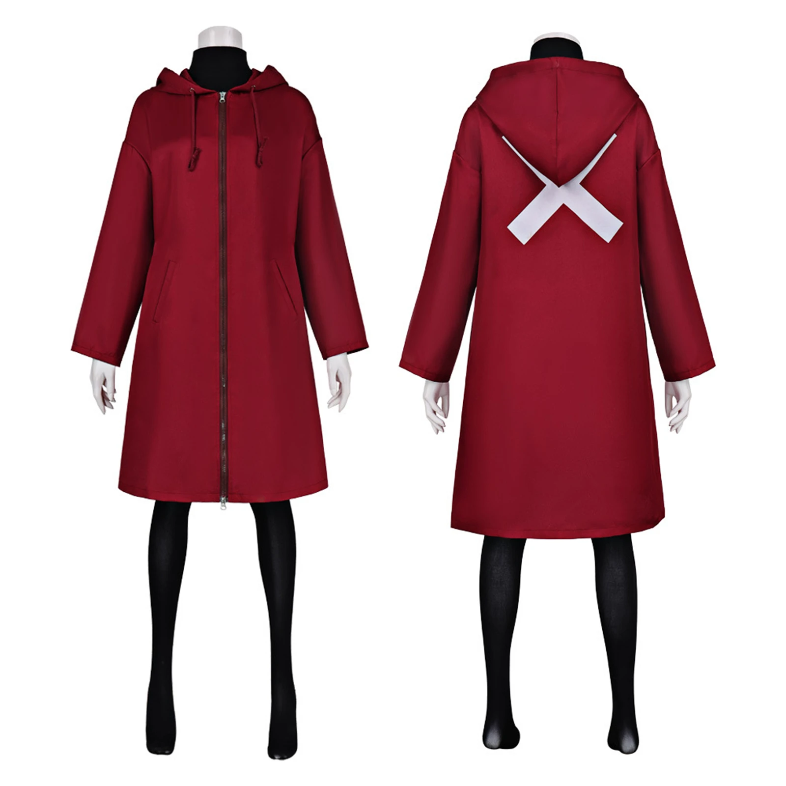 

Gabu Cosplay Costume Red Hooded Coat Halloween Roleplay Outfit Set for Women