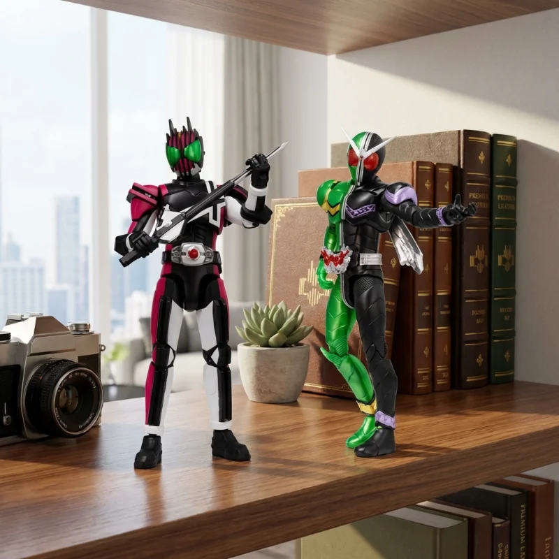 

Bandai Kamen Rider Super Movable Voice Figure Epic Double Riding Hero Toy for Boys Ultimate Collection Best Holiday Gift Pick