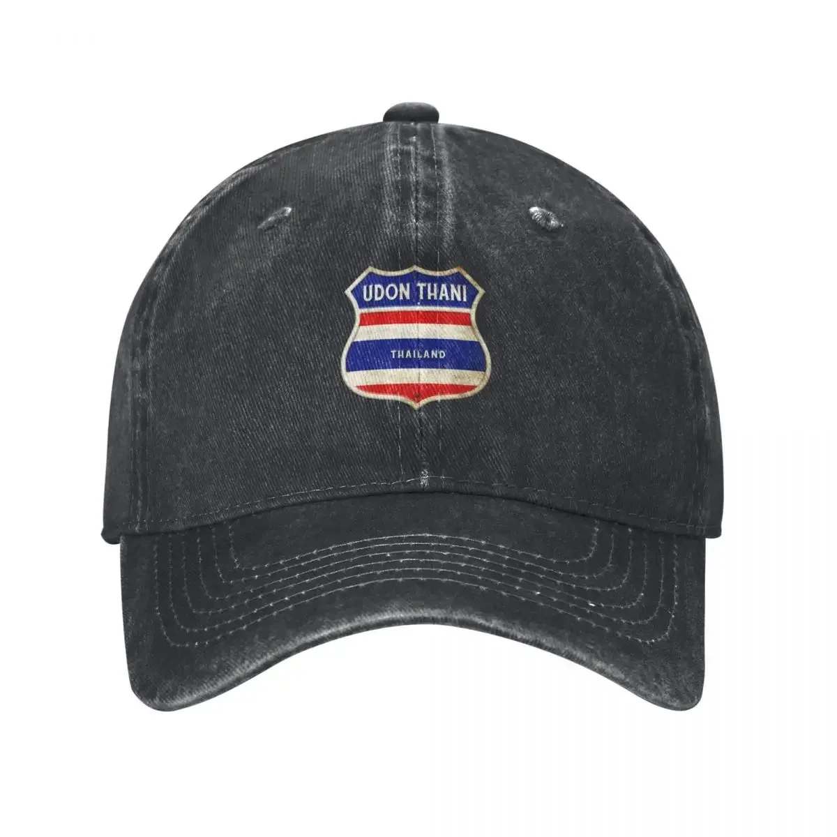 

Udon Thani Thailand coat of arms flags design Baseball Cap Big Size Hat Golf Cap beach hat Fashion Beach Woman Hats Men's