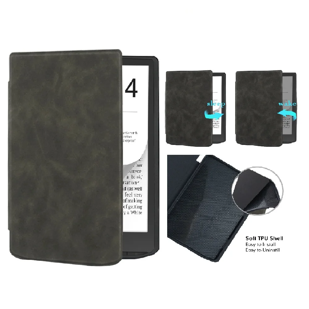 capa-para-pocketbook-inkpad-color-2-color-3-ereader-78-pb743-leve-fina-a-prova-de-choque-couro-premium-com-sono-automatico-inteligente