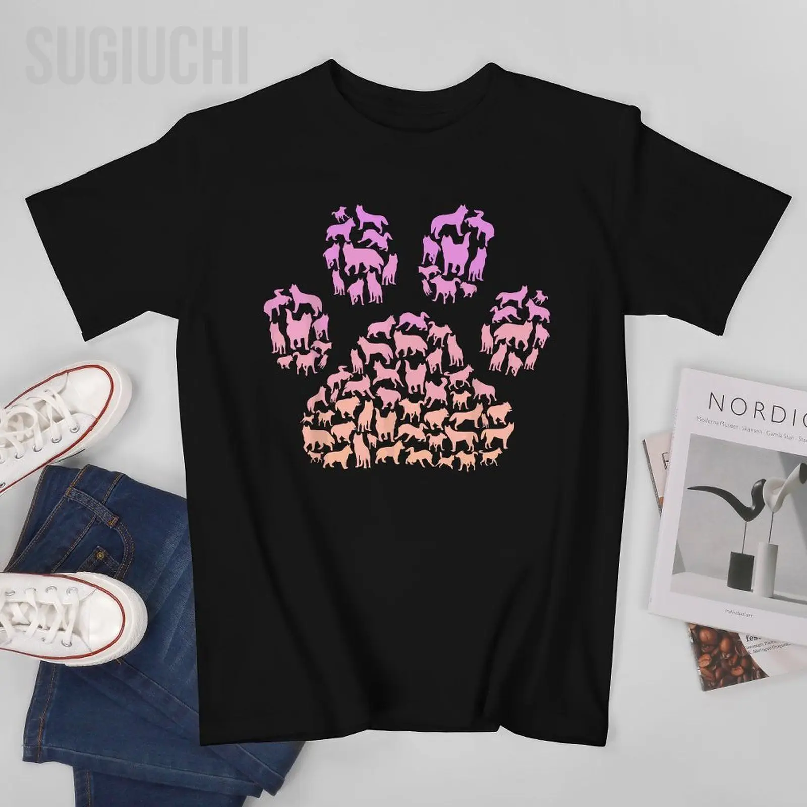 Unisex Men Huskies for Siberian Husky Dog Lover Girls Tshirt Tees T Shirts Women Boys 100% Cotton T-Shirt