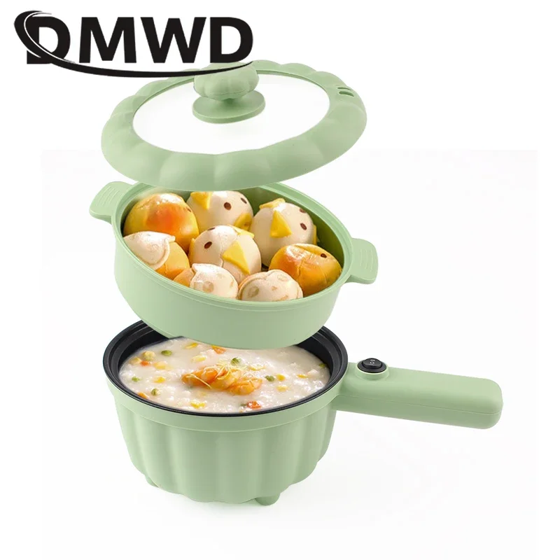 

Multifunction Electric Skillet MIni Hotpot Noodles Rice Cooker Pancake Eggs Frying Pan Food Steamer Soup Stew Cooking Pot Heater
