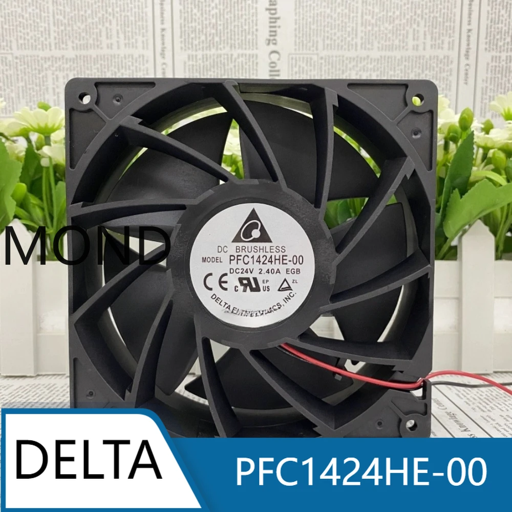 PFC1424HE-00  New Delta  24V 2.40A14cm Fan Industrial Inverter Violent Cooling Fan