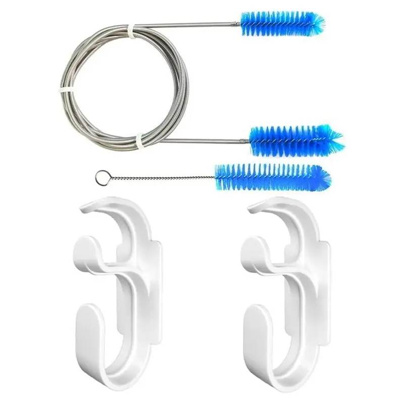 

Hot-CPAP Hose Cleaning Kit-Complete Set Includes 7Ft Flexible CPAP Tube Brush, 7" CPAP Mask Brush& 2PCS Hose Holder Hooks