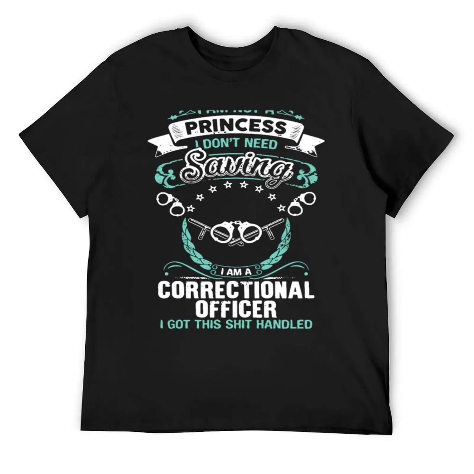 

Correctional Officer Saving Princess Handled Tshirt T-Shirt anime custom t-shirts new edition mens white t shirts