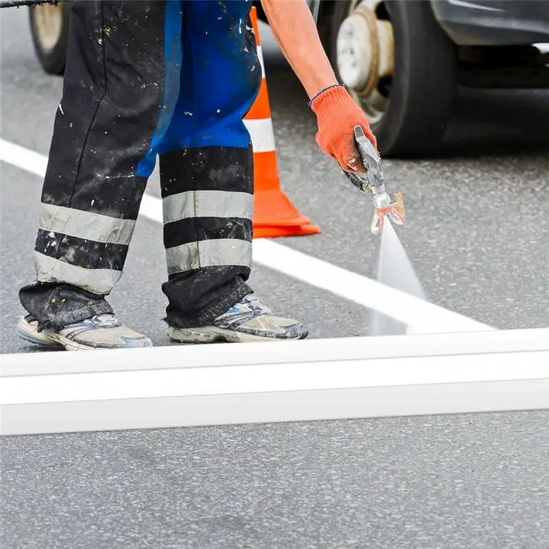DT39 Parking Lot Line Stencil, Reusable Silicone Straight Stencil for Pavement, 84.5 Inch Parking Lot Stencils for Paint