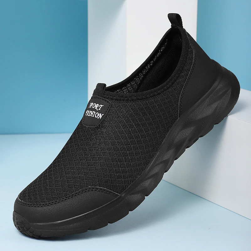 

Comfortable Men’s Casual Shoes Ultra-light Slip on Casual Sneakers Anti-slip Flats Outdoor Soft Sole Walking Shoes Size 40-47
