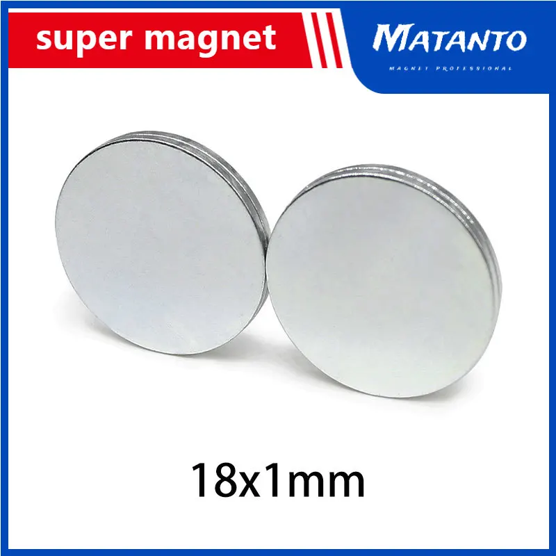 

10/20/50/100/150/200PCS 18x1 Thin Round Search Magnet N35 Permanent Neodymium Magnet Strong 18*1 Disc Rare Earth Magnet 18x1mm