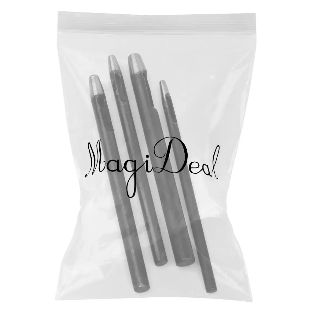 

Leatherworking Belt Hole Punch Set Steel Leather Punch Tools for Making Leather Craft Accessories