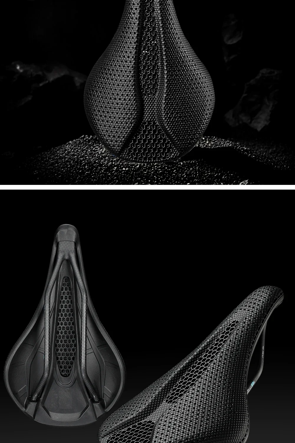 RYET Carbon 3D-gedruckter Sattel 145/155MM 190g 7*9 Fahrradsitz für Herren Damen Triathlon Rennrad MTB Mountain Gravel Fahrradteile – Detail 15