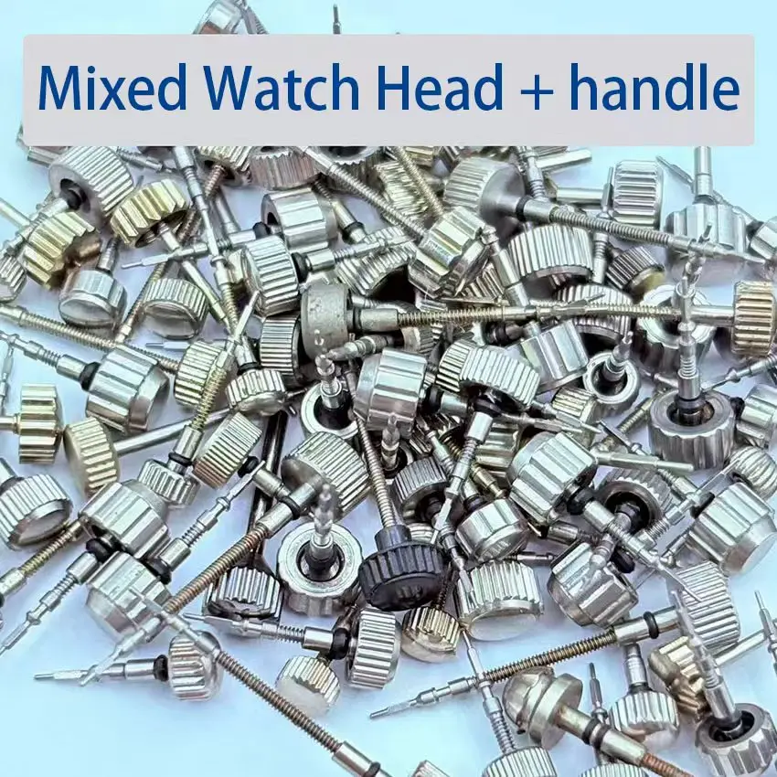Watch Accessories, Miscellaneous Heads, Various Sizes Mixed Watch Head + Handle Random Delivery of Various Colors Diy