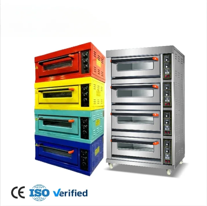 Bakery Countertop Electric Gas Commercial Pizza Deck Oven for Baking Bread and Cake Food Machine