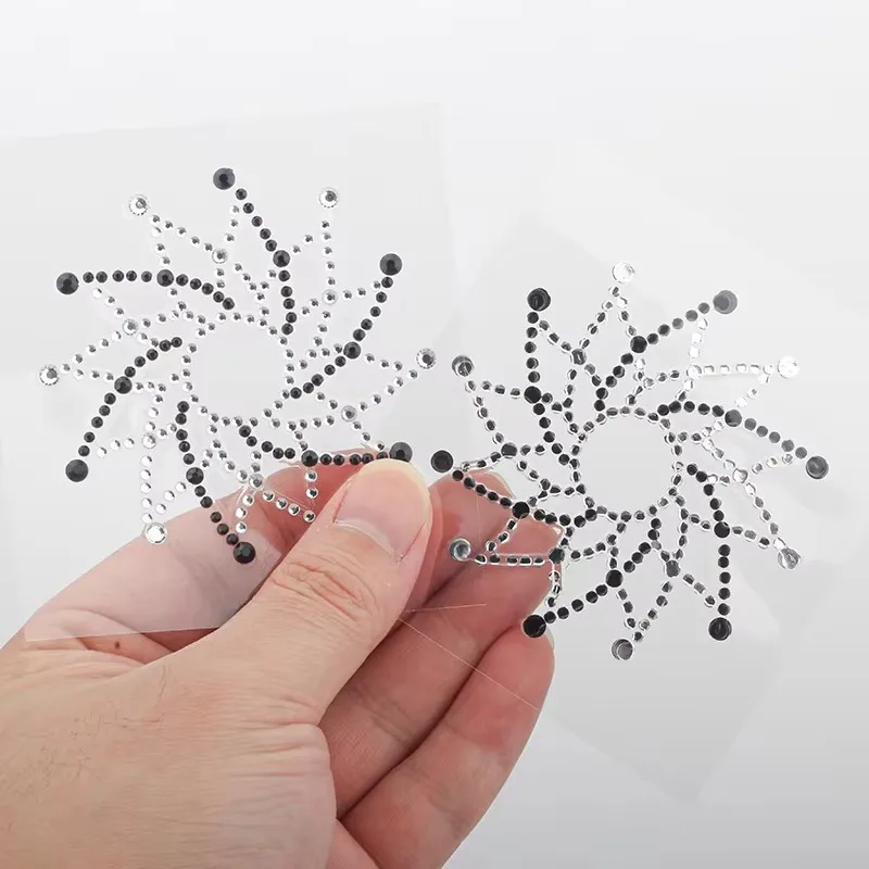 

1 Pair Sexy Nipple Transparent Self Adhesive Breathable Comfortable Stickers Rhinestone Breast Petals Lingerie Pasties Bras