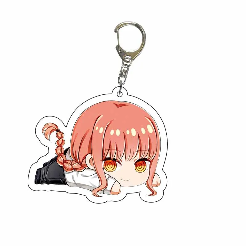 Anime Manga Chainsaw Man Acrylic Pochita Makima Power Cosplay Accessories Cute Collection Bag Pendant Keychain Fans Gift Keyring