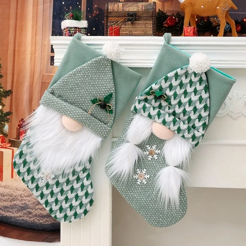 

2025 Party Festival Christmas Supplies: Faceless Gnome Doll Stocking Socks – Santa Claus Gift Bag & Xmas Tree Hanging Ornament
