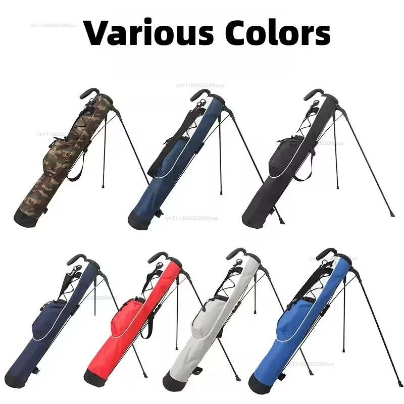 Factory direct sales bracket ball gun bag 2 holes light can hold 7 clubs bracket bag
