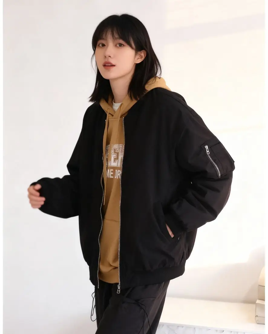 

Куртки-бомберы Женская куртка Уличная одежда Осенняя шерстяная сетчатая пряжа Клетчатые лацканы на пуговицах Французский стиль Классический многослойный колледж