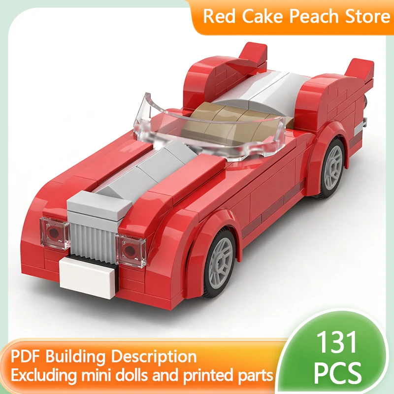 

Speed Racing Car Model MOC Building Bricks Two-Door Convertible Car Modular Technology Children Holiday Gifts Assemble Toys Suit