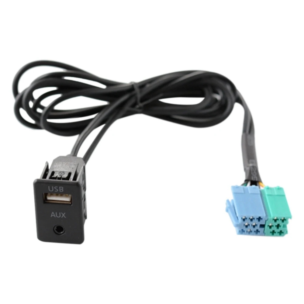 

Radio Extension AUX USB Port Adapter Cable Wiring Assy for