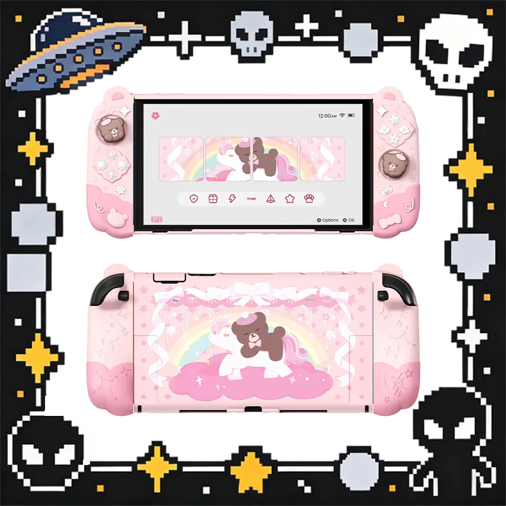 

Защитный чехол PlayVital Good Night Bear Game Player: полностью закрывающий корпус для портативной консоли