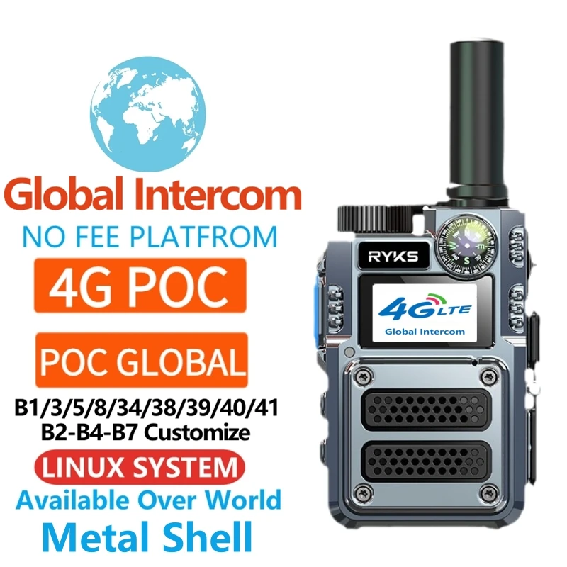 

Network walkie talkie 500km Long Range Radio FDD-LTE/TDD-LTE/TD-SCDMA walki talki 4g sim card