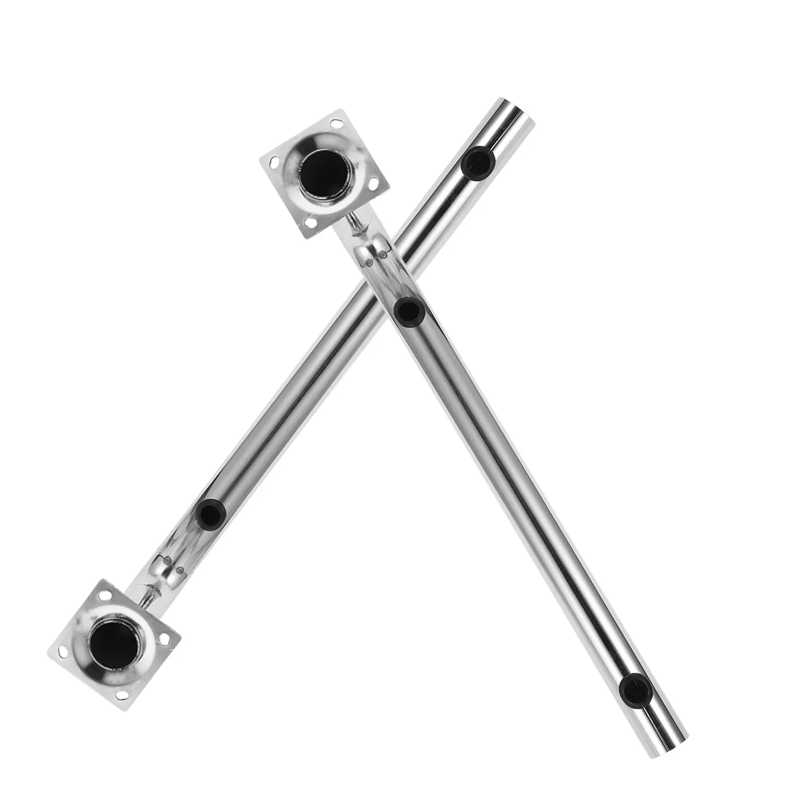 2Pcs Stainless Steel Wireless Bridge Mount Poles Outdoor Antenna Holder L-Shaped Bracket Wall Mount for Security