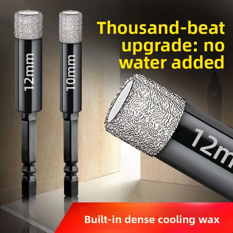 

Сверло для пробивания плитки, удлиненная твердость, цельнокерамическое ручное сверло для сухого пробойника, специальное универсальное сверло для круглых отверстий из мрамора