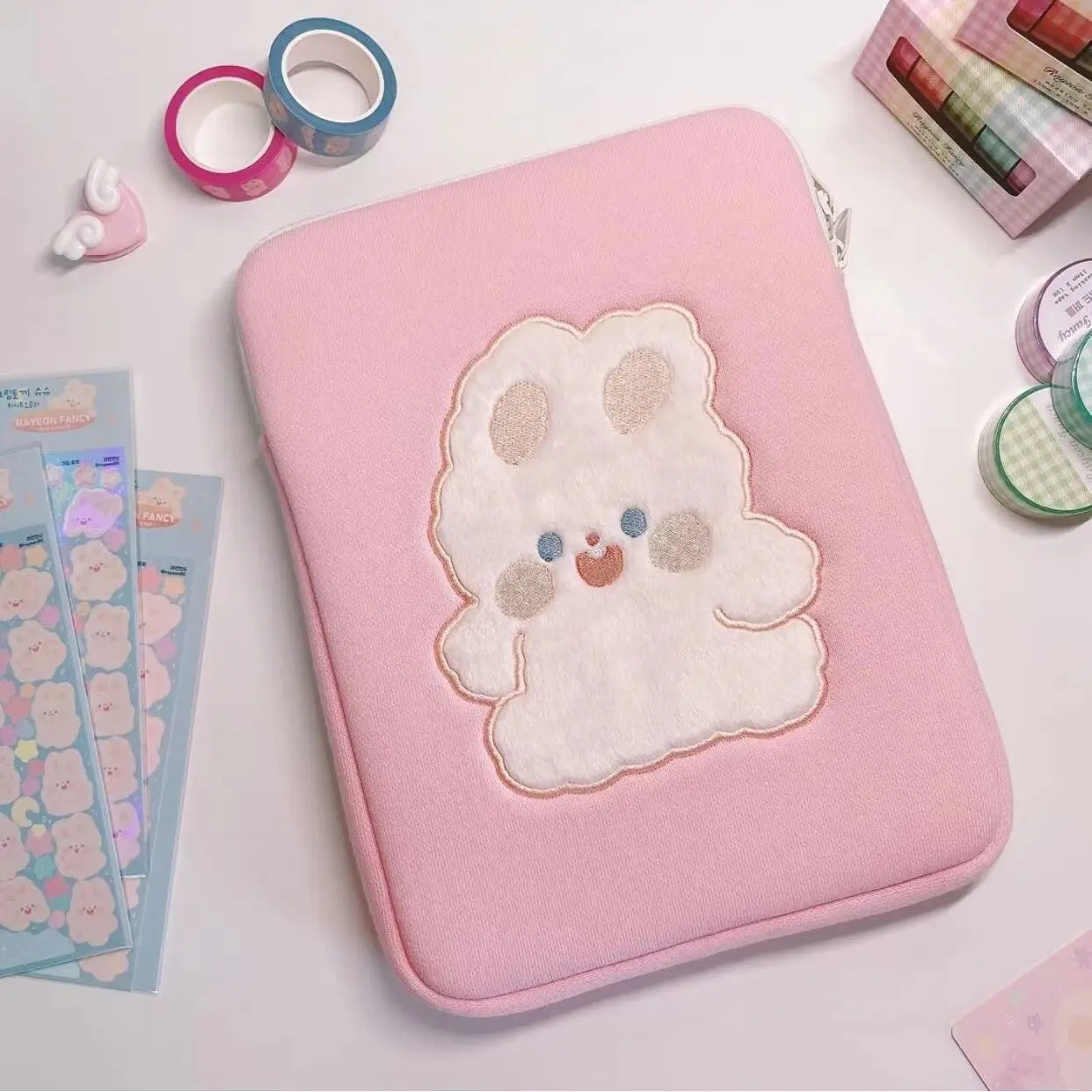 Imagem -05 - Laptop Case Ipad Pro 11 Case 2023 Menina Grande Organizer Pouch 13 14 156 Polegadas Tablet Notebook Liner Bolsa Bolsa Protetora de Manga
