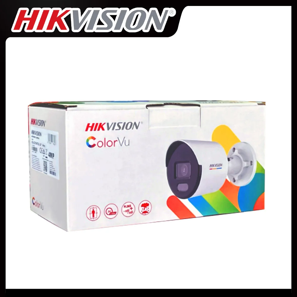 Hikvision 4MP ColorVu MD 2.0 IP67 Camera Human & Vehicle Detection Security CCTV POE Outdoor Surveillance  DS-2CD1047G2-L