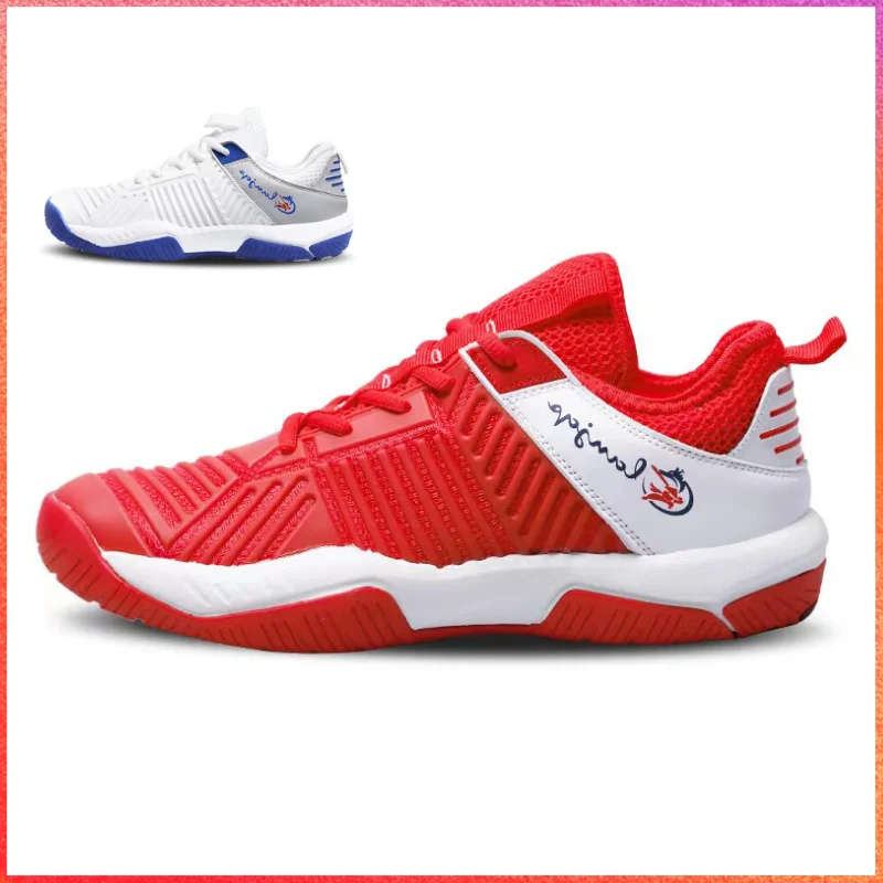 Nieuwe Kleur Blauwe Kid Volwassen Schermen Schoenen Non Slip Indoor Ademende Schermer Sneakers Maat 31-45 Heren Tafeltennis Badminton Schoenen