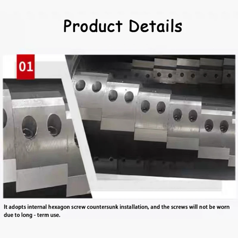 2.2KW Industrial-Grade Plastic Crusher Multifunctional Low Noise Small Household Fast Cutting Equipment