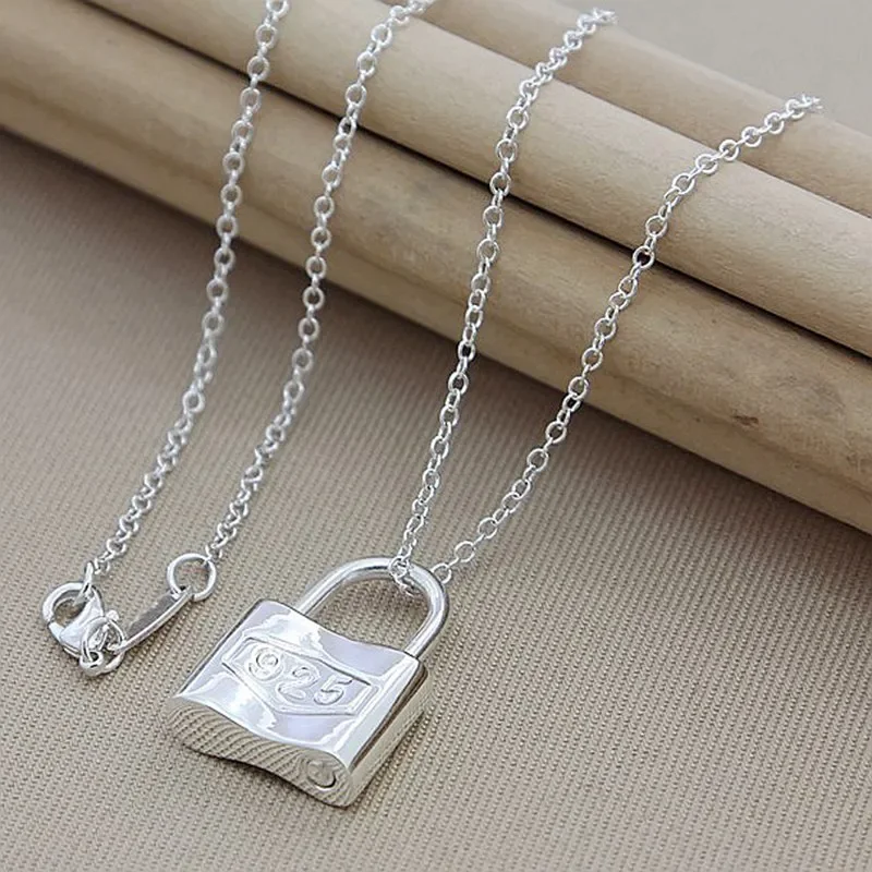 2024 Hot Sale 925 Sterling Silver Pendant Necklace for Women Fashion Wedding Engagement Fashion Party Jewelry Wholesale