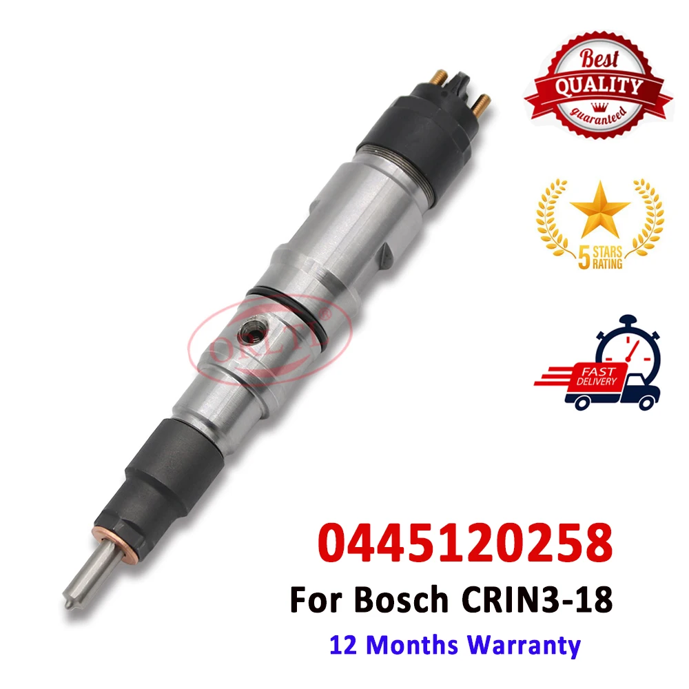 ORLTL 0445120258 Fuel Injection 0 445 120 258 Common Rail Diesel Injector 0445 120 258 For CR System Bosch CRIN3-18