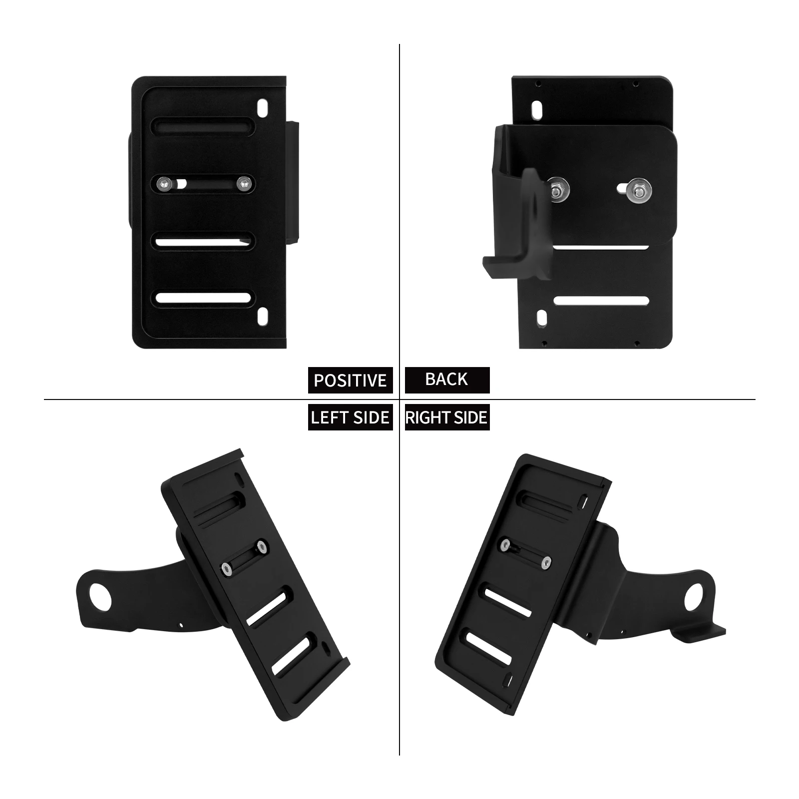 

Motorcycle License Plate Bracket Side Mounting Support Steel Frame Holder Black Kit For Harley Nightster RH975 RH975/S 2022-Up