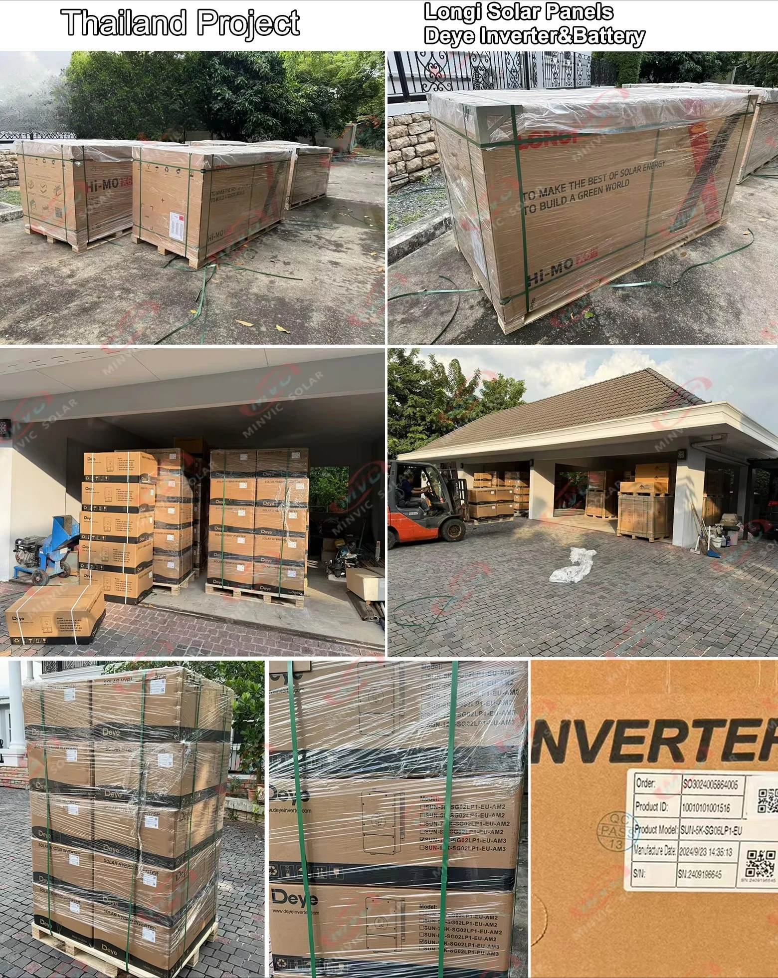 Deye Hybrid Inverter On-Grid 3.6KW 6KW 5KW Solar Inverter Pv Array Inverter With IP 65 protection Degree