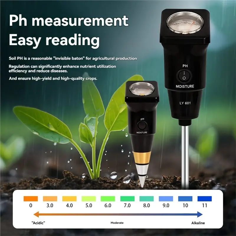 

A13E-Тестер влажности почвы, измеритель pH почвы, портативный детектор кислотности и влажности, анализатор A