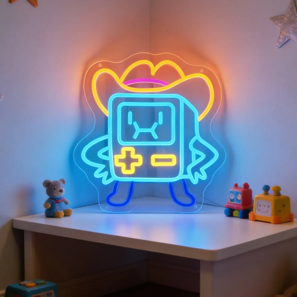 

Retro Arcade Game LED Neon Light Sign for Wall Decor USB Dimmable Night Light for Gaming Room Kids Bedroom Decor Nostalgic Gift