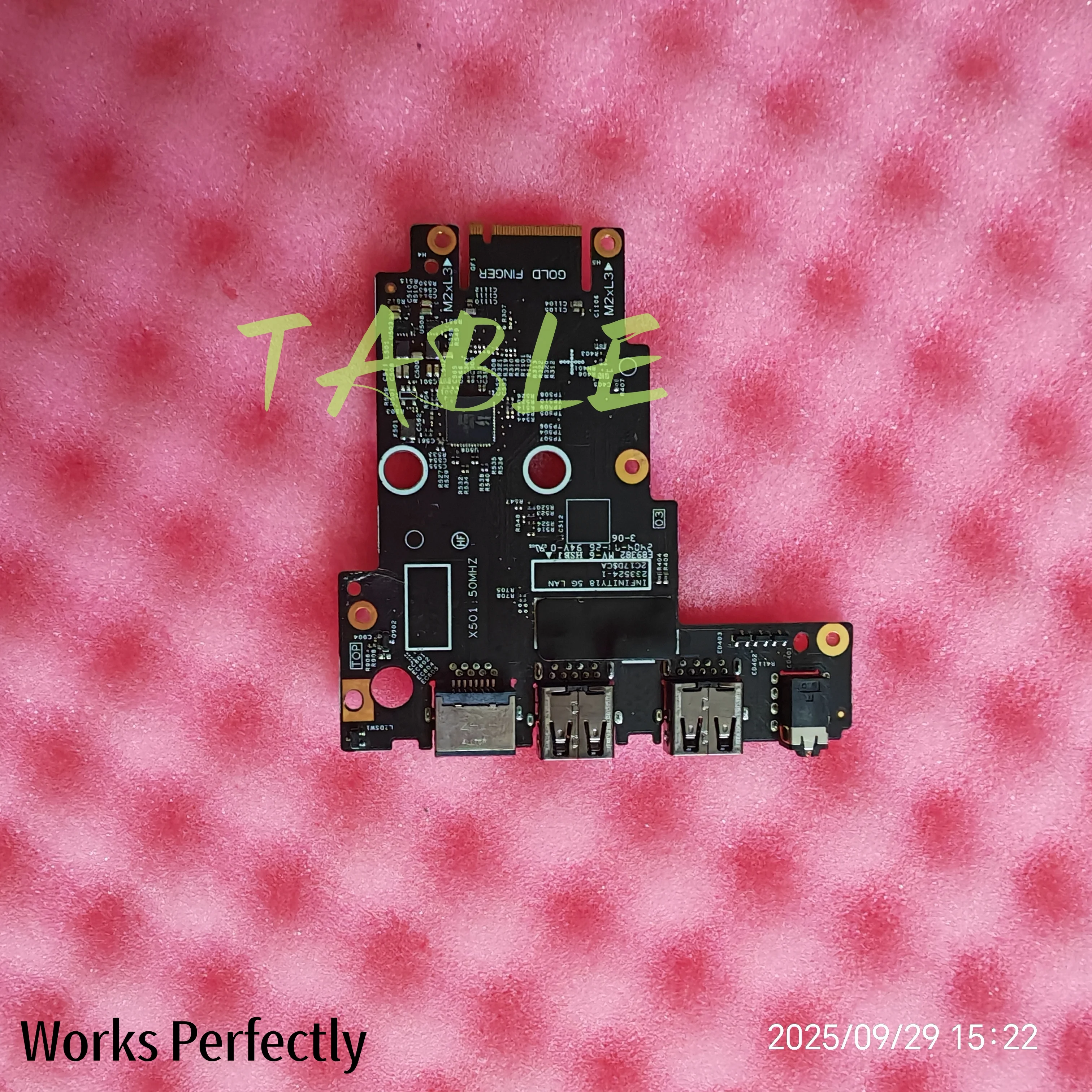 233524-1 for Dell Alienware m18 R2 Left Side RJ-45 / USB/Audio Port IO Circuit Board 0154VJ 154VJ