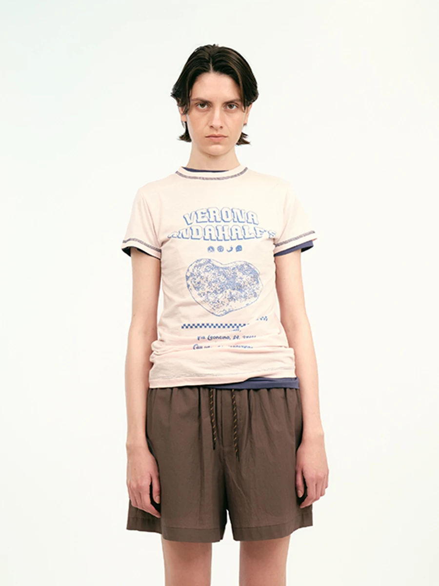 

Футболка Brand ort Sve с принтом пиццы, магазин GoGoBuyer, весенне-летняя повседневная хлопковая футболка с круглым вырезом, стандартного кроя